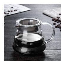 Glass Coffee Pot with Precision Spout, 300ml Borosilicate Pour Over Coffee Kettle Brewer