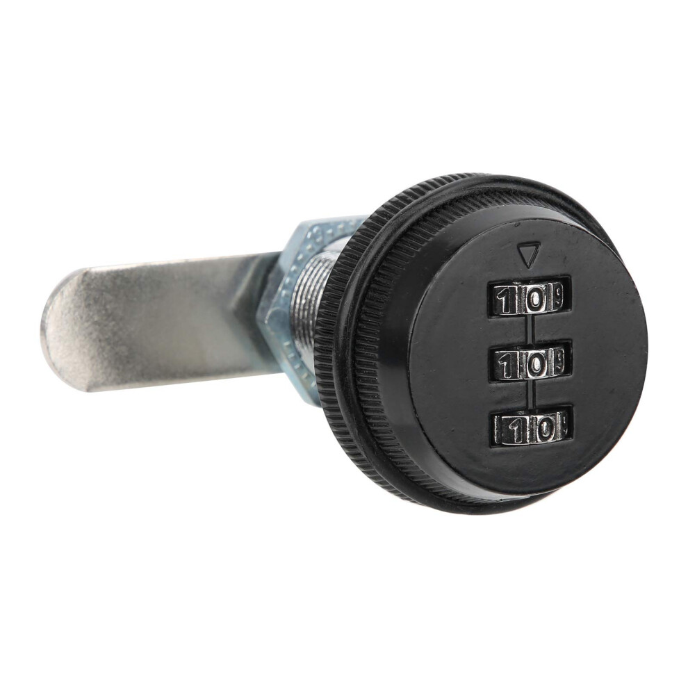 Cabinet Combination Lock Black Zinc Alloy 3ÂDigit Password Lock For Drawer And Home Office Security 9070919385728