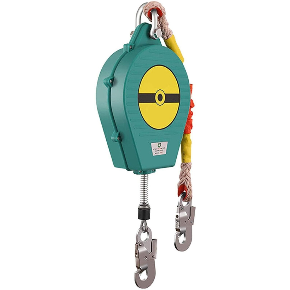 Self Retracting Lifeline 7M Fall Protection Lanyard With Double Brake System And Steel Hook For Roof Construction Safety 9070919385735