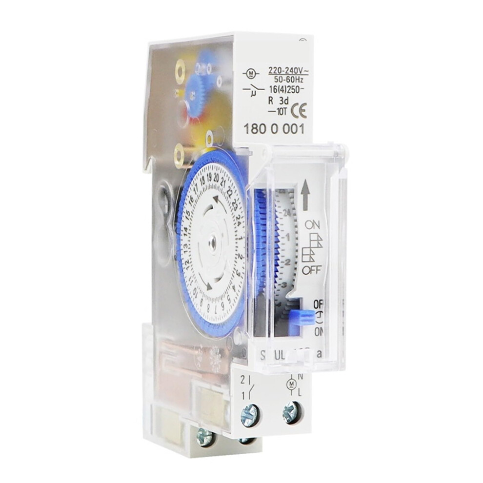 Sul180a Din Rail Programmable Timer Switch 24 Hour Ac 220V Relay 16A Multipurpose Control 9113335338036