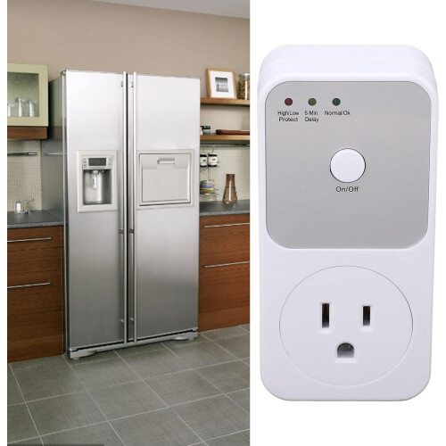 Voltage Protector for Refrigerator and AC 120V Plug 80150V Range with Delay Restart Timer 1