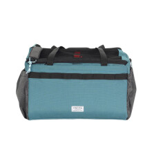 Vincita Caddy Pet Basket for Brompton Bike ? Comfortable and Secure Carrier with Aluminum Frame, mesh Cover, Adjustable Strap, and Side Pockets.