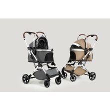 JoPet Pet Stroller for Small and medlium Dogs, Aluminum Alloy Frame, Dog cat Stroller, Foldable carts, Carrier, One-Hand Automatic Folding, Quick