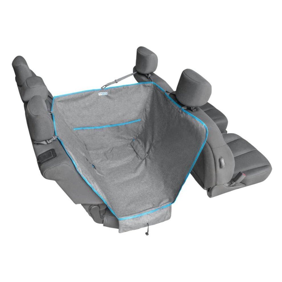 Kurgo Heather Half Hammock, Dog Car Seat Protector, Waterproof & Stain-Resistant, Secure Fit, Charcoal Grey 5051222106594