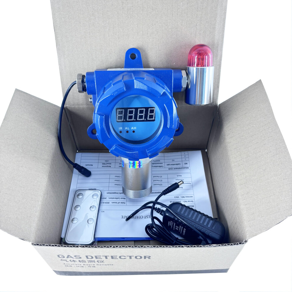 Fixed Hydrogen Cyanide Gas Detector 050Ppm Precision Hcn Monitor With Alarm For Industrial And Lab Use 9070919385957
