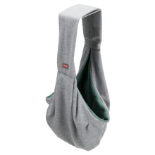 TRIXIE Front Pocket Soft ? Carrying bag for puppies and small dogs ? Optimal body contact ? Integrated short leash ? Polyester cotton ? 22 ? 20 ? 60