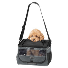 Navaris Pet Carrier for Bikes - Bike Basket Dog Carrier - Ideal Carriers for Small to Medium Dogs Up to 10kg (22lbs) - Drawstring Bag with Secure