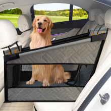 LIROPAU Extra Stable Dog Car Seat, Reinforced Dog Seat Car for Medium and Large Dogs, Waterproof, Non-Slip Pet Car Seat, Scratch-Resistant with 3