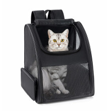 Conlun Cat Backpack Carrier for Small Dogs and Cats Fit Up to 7kg,Small Dog Backpack,Expandable & Foldable with 3-Side Mesh Windows,Pet Carrier for