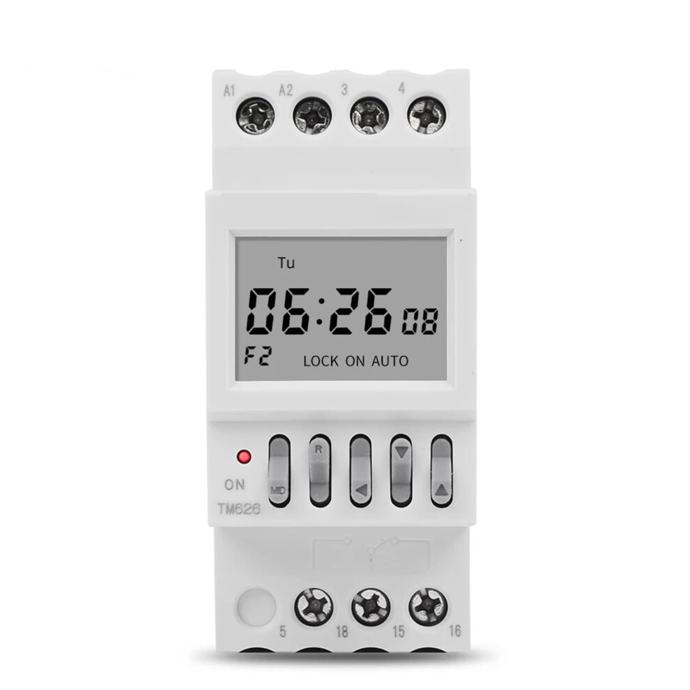 Programmable Timer Switch 2 Channel Weekly Digital Din Rail Mounted With Precision Time Control 220V 9070919425257