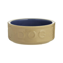 Mason Cash Cane & Blue Dog Bowl 18 cm Ceramic Pet Food & Water Bowl for Medium & Large Dogs, 1.2 Litre Capacity, Non Tip, Dishwasher, Freezer &
