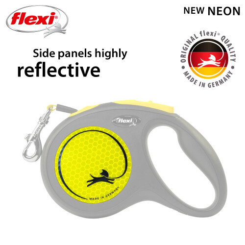 flexi flexi New Neon M Tape 5 m black/neon yellow 2