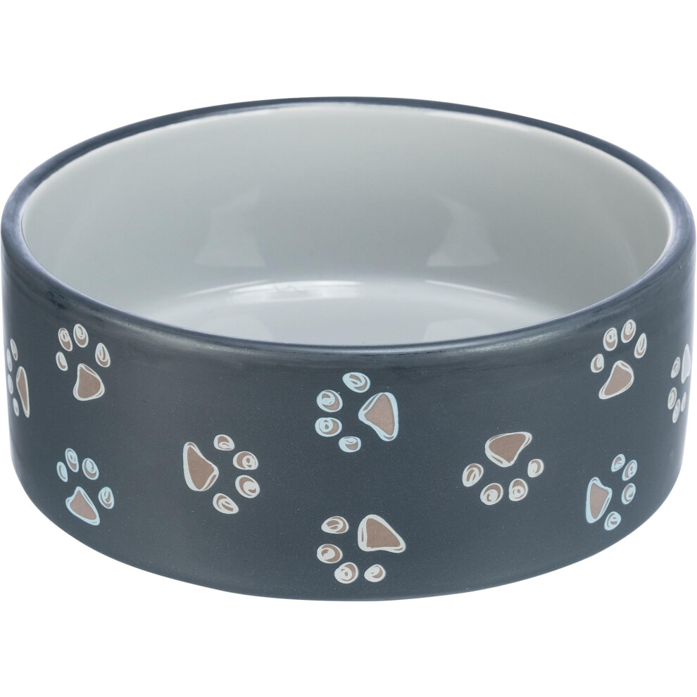 Trixie Jimmy Ceramic Dog Bowl, Assorted Colors, 20 Cm, Design May Vary