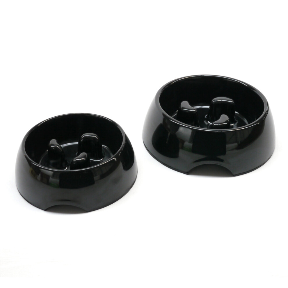 Rosewood Anti-Scoff Slow Feeder Dog Bowl ? Large Heavy-Duty Melamine Food Bowl For Medium To Large Breeds ? Aids Digestion & Reduces Gulping ?