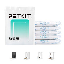 PETKIT Silica Gel Desiccant Sachets 30 Gram x 5 Packs for Smart Automatic Pet Feeders, Desiccant Replacement Bags for Cat Feeders to Keep Pet Food Dry