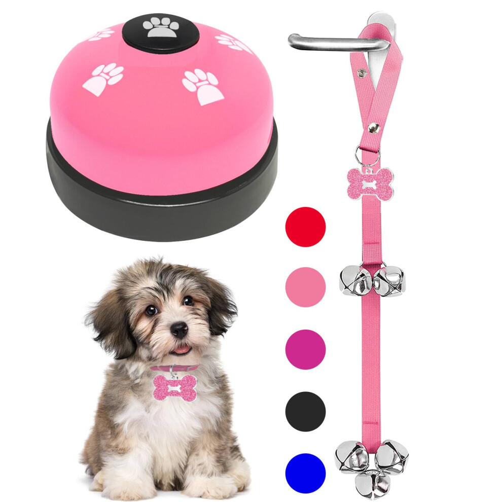 Kexiava 2 Pcs Dog Bells Toilet Training Dog Doorbell Dog Training Bell For Puppy Potty Adjustable Strap Dog Door Bell And Communication Device Dog 5051222123805