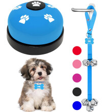 KEXIAVA 2 Pcs Dog Bells Toilet Training Dog Doorbell Dog Training Bell for Puppy Potty Adjustable Strap Dog Door Bell and Communication Device Dog