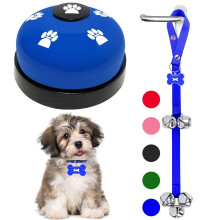 KEXIAVA 2 Pcs Dog Bells Toilet Training Dog Doorbell Dog Training Bell for Puppy Potty Adjustable Strap Dog Door Bell and Communication Device Dog