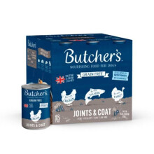 Butcher's Complete Wet Can Grain Free Hypoallergenic Adult Dog Food Joint & Coat Pack 18x390g - Chicken, Salmon & Turkey