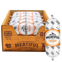 Meatiful | Complete Wet Dog Food, British Chicken with Brown Rice | Natural Ingredients with Added Vitamins & Minerals | 80% Fresh Chicken |