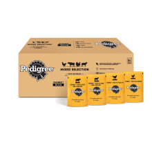 PEDIGREE Adult Dog Food Pouches Chunks in Gravy 84 x 100 g Multipack