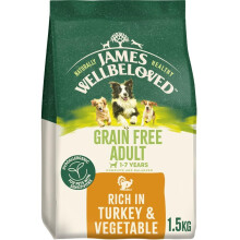 James Wellbeloved Dog Adult Hypoallergenic Dry Food Grain Free Turkey 1.5 kg