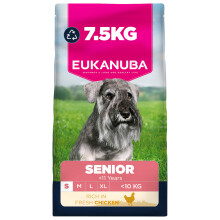 Eukanuba Fresh Chicken - Complete Dry Dog Food - For Senior Small Breed Dogs 7.5KG