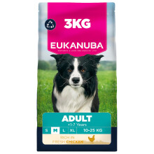 Eukanuba Fresh Chicken - Complete Dry Dog Food - For Adult Medium Breed Dogs 3KG