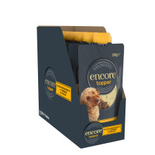 Encore 100% Natural Chicken Bone Broth Dry Food Topper for Dogs, Grain Free with Collagen to Support Healthy Joints & Skin, 6 x 200g Spout Pouch