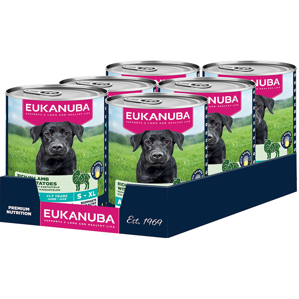 Eukanuba Adult Free Wet Dog Food Lamb & Potato 6 X 400G Grain