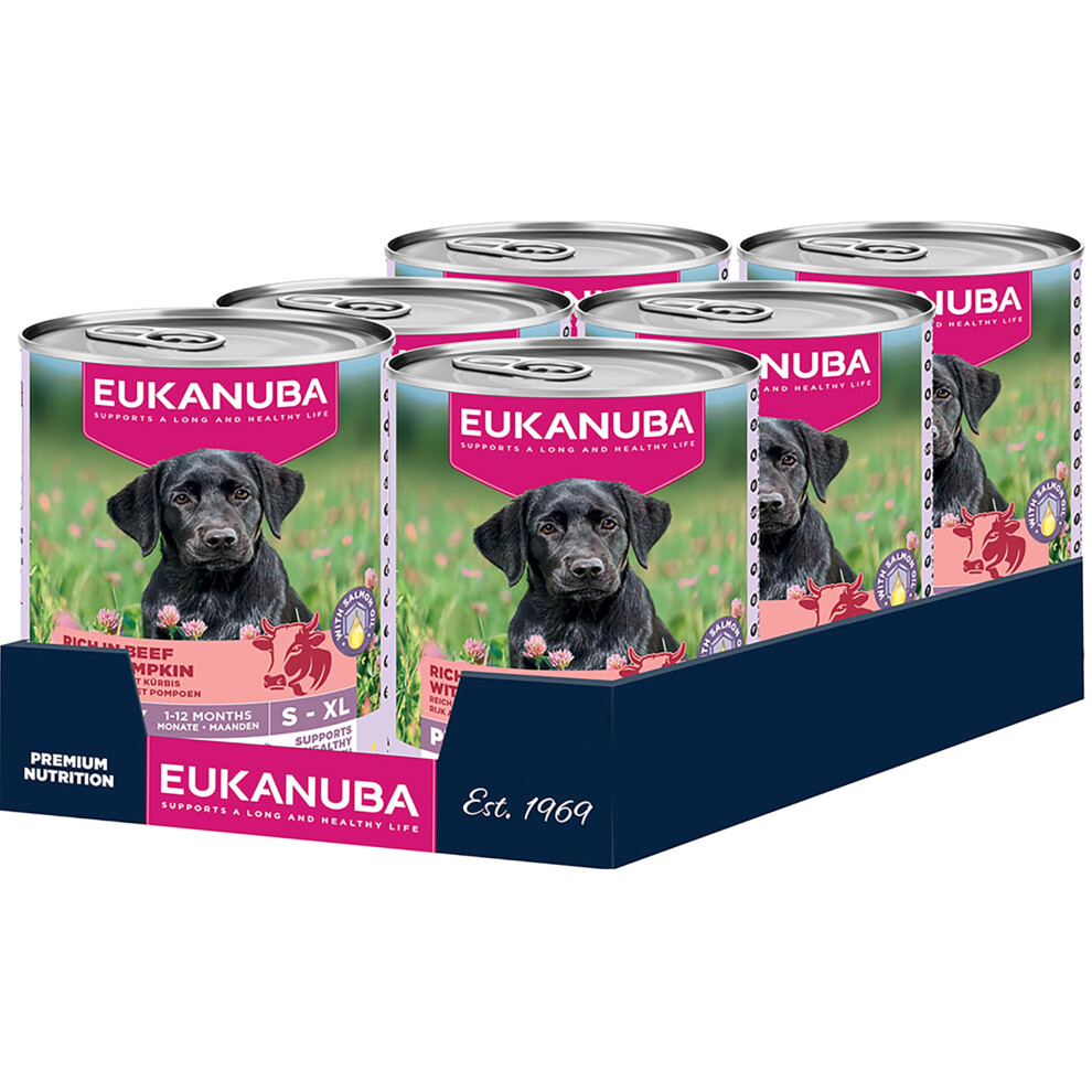Eukanuba Puppy Free Wet Dog Food Beef & Pumpkin 6 X 400G Grain