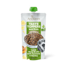 Applaws Taste Toppers 100% Natural Dog Food Topper, Lamb Bone Broth Liquid for Dogs, Kibble Topper 6 x 200g Spout Pouch