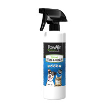 PowAir Urine Stain and Odour - Eliminate Stains and Odours Permanently, Pet Safe Enzymatic Odour Neutraliser Spray (464ml Spray)