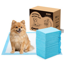 Nobleza Puppy Pads 50 Pack 60x40cm, Super Absorbent Pet Dog Puppy Training Pads Small, Leak-Proof 5 Layers Pet Pee Pad Mats, Dog Toilet Wee Pad,