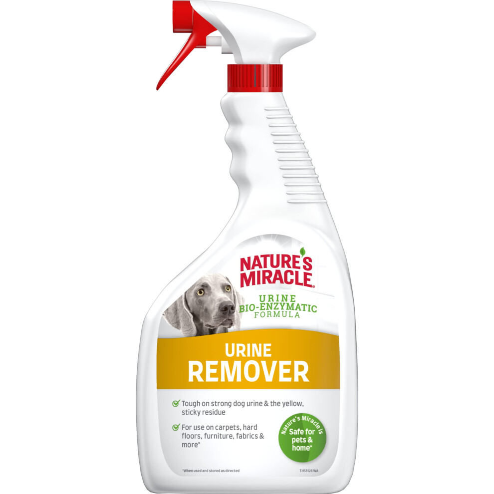 Nature's Miracle Dog Urine Stain & Odour Remover - Bio-Enzymatic Formula 946Ml, White