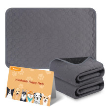 Washable Puppy Pads, 2 Pack Reusable Dog Training Pads, Puppy Training Pads, Absorbent Reusable Whelping Pads, Non-Slip Dog Mat with Print for Home