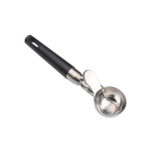 Stainless Steel Ice Cream Scoop with Ergonomic Comfort Grip for Hard Desserts and Cookie Dough