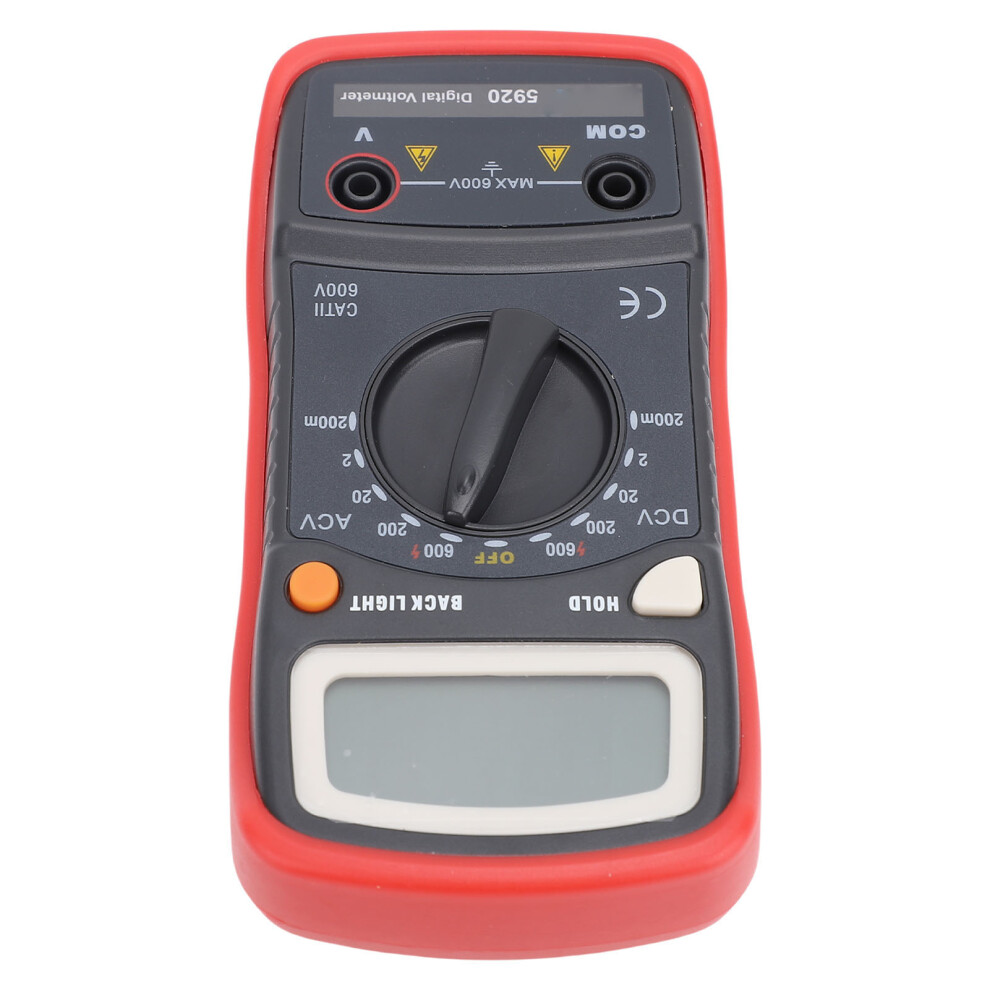 Digital Multimeter Lcd Backlit 200Mv-600V Volt Tester 5051383176924