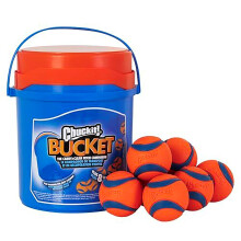 ChuckIt! Ultra Ball Dog Toy Chuckit Bucket Durable Rubber Dog Ball and Bucket High Bounce Floating Chuck It Launcher Compatible Toy Balls For Dogs