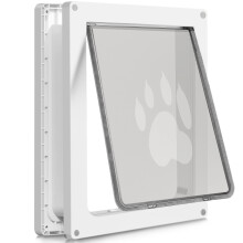 CEESC Large Dog Door for Pets Up to 45 kg, Weatherproof Pet Door for Cats and Dogs, Durable with Snap-in Closing Panel, Ideal for Interior and