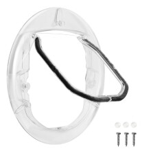 Cat Door for Interior Exterior Doors,Transparent 4-Way Locking Pet Door Dog Window Gate Round Weatherproof Cat Flap with Door Liner Kit for Cats Puppy