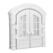 Cat Door Interior Door Secure Long Lasting Use Easy Install Portal French Cat Door for Pets Dogs (With Curtain)