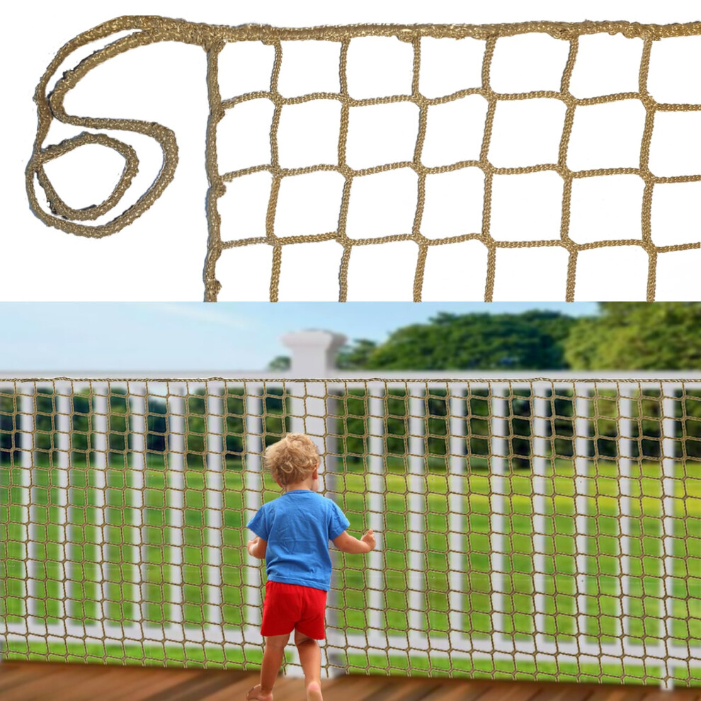 Child Safety Net Protection Rope Net Safety Netting For Stairs Railing Balcony Cat Net Knotless Polyester Playground Safety Net Fence Net Beradnet