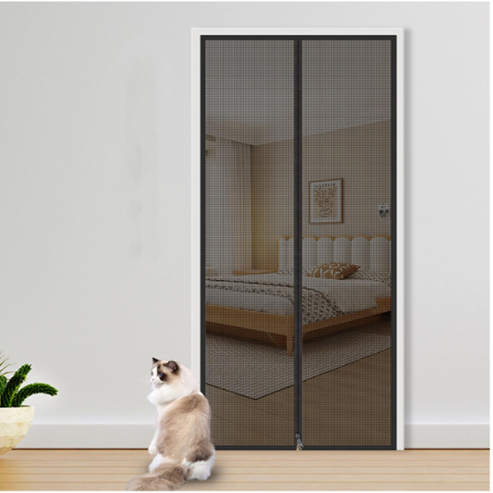 Cicixixi Cat Screen Balcony Door 90X210cm, Fly Screen Door Insect Protection Fly Curtain, No Drilling Pets Screen Door, Cat Net For Living Room, 5051222165348