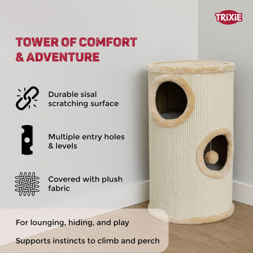 Trixie Trixie Cat Tower, 70 cm, Beige 2