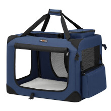 Feandrea Foldable Pet Carrier Bag, Portable Cat Dog Carrier, Soft Sided Pet Travel Carrier with Breathable Mesh, with Handles, Storage Pockets, 70 x