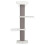 Trixie TRIXIE Acadia Gray/White Designer Wall Mounted Cat Tower, with Oversized Scratching Post, Three Platforms, Removable Bed, Brackets Included, 1