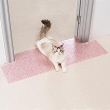 Uross Carpet Protector for pets - Cat Carpet Protector for Doorway, Anti Scratch Under Door Cats Scratch Protectors Mat, Easy to Cut Plastic Carpet