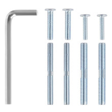 Cat Scratching Post Replacement Screw,Cats Hemp Rope Scratch Pole Screws with 4 M10 & 4 M8 Screws & Hexagonal wrench for kitten Scratching Post(Not