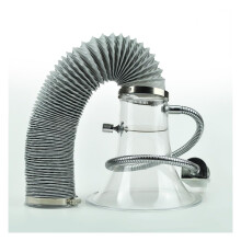 Adjustable Soldering Fume Extraction Hood with Flexible Hose and Transparent PC Smoke Shield